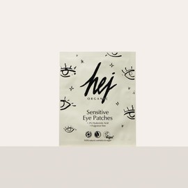 Sensitive Eye Patches (4 Pack, 3 ml each) for Sensitive Skin, Reduces Swelling and Dryness Wrinkles, Good Hold, Refreshes and Smooths Thanks to Hyaluronic Acid, Natural Cosmetics, 100% Vegan HEJ