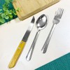 Set 12 Cuchillos con sierra, Acero Inoxidable, con mango de