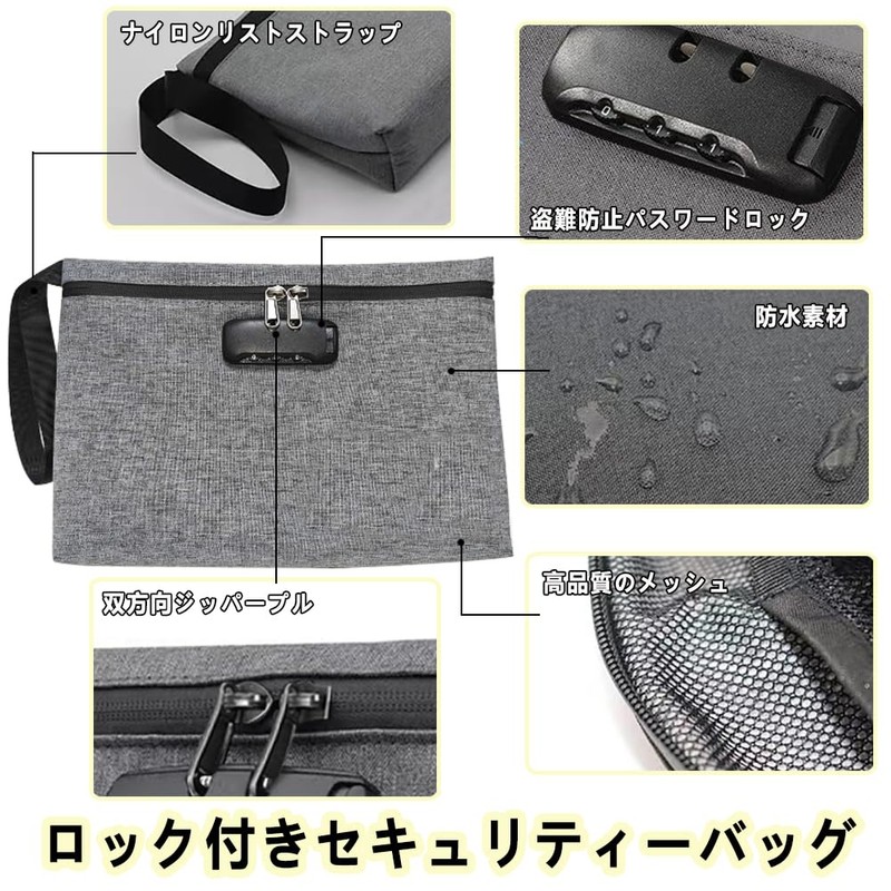 Key Pouch for Valuables, Small Safe, Security, Handbag, Storage Bag,