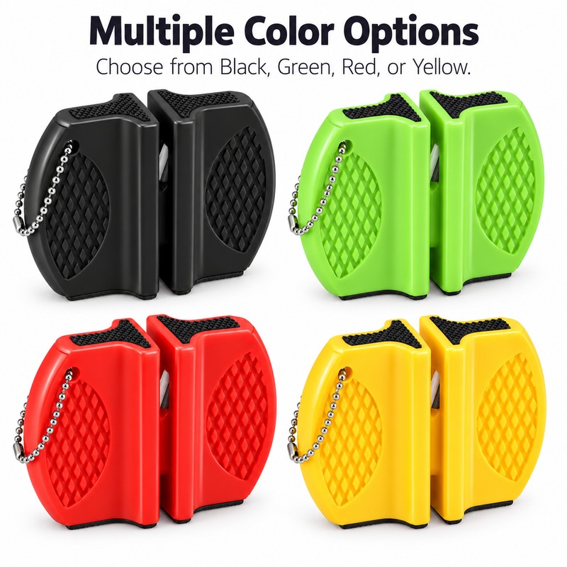 Mini Dual-Sided Knife Sharpener for Kitchen & Outdoor Use –