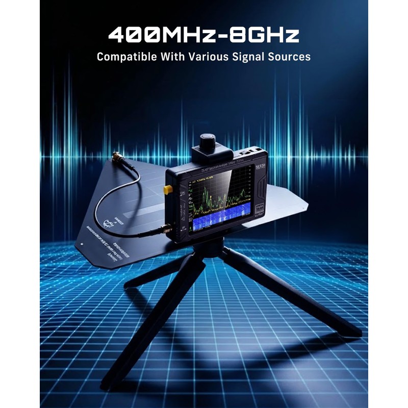 SEESII ZA-048 LPDA Log-Periodic Dipole Array Antenna: 400MHz-8GHz Directional Antenna