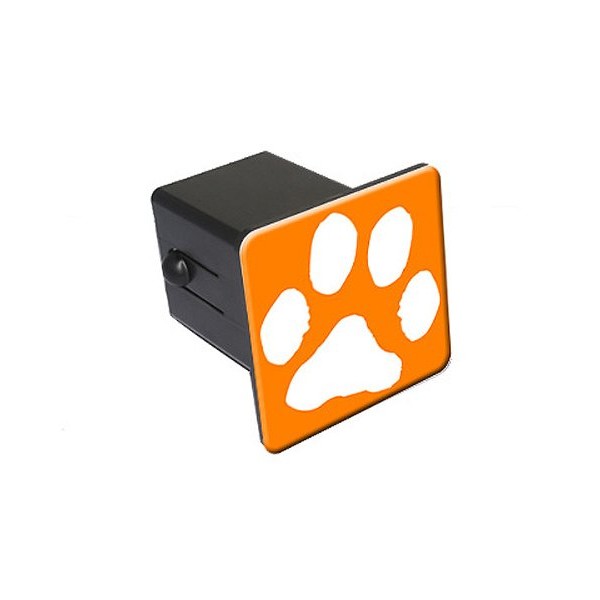 GRAPHICS & MORE Paw Print Orange Tow Trailer Hitch Cover