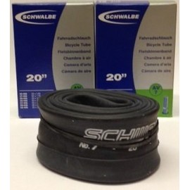 2 x Schwalbe 20" Shopper Bike 20x1.75 Inner Tubes With Schrader / Car Valves