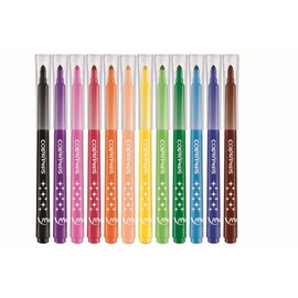 Maped 845017 Fiber Pens 12 Plastic Pencil Case