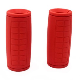 Weight Bar Grips Fit Standard Barbell, Dumbell Handles, Thick Bar Training Adapter for Weightlifting & Cable Attachments Fitness Training Rope Grips for Body Arm Forearm Builder Strength (Red)