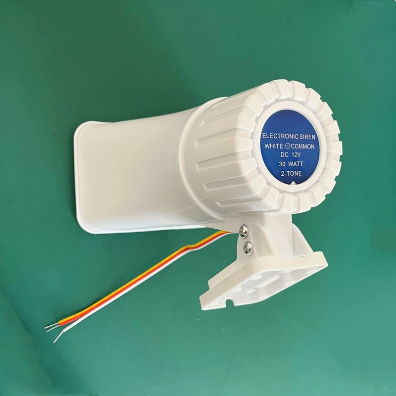 30W Alarm Siren Super Loud 130dB Electronic Horn Indoor/Outdoor Security