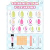 EBANKU 72 Uñas Postizas para Niñas, Uñas Falsas para Niños