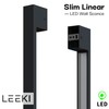LEEKI - Modern Outdoor Light Fixture - Linear Sconce -