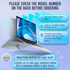 Removable Blue Light Screen Protector Compatible With MacBook Pro 16" 2019, 2020 | Easy On/Off Laptop Screen Protector Filter Blue Light Blocking Filter