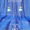 Unbranded Rubber Duck Blue Earrings Pierced Hooks Dangle Ducky Duckie