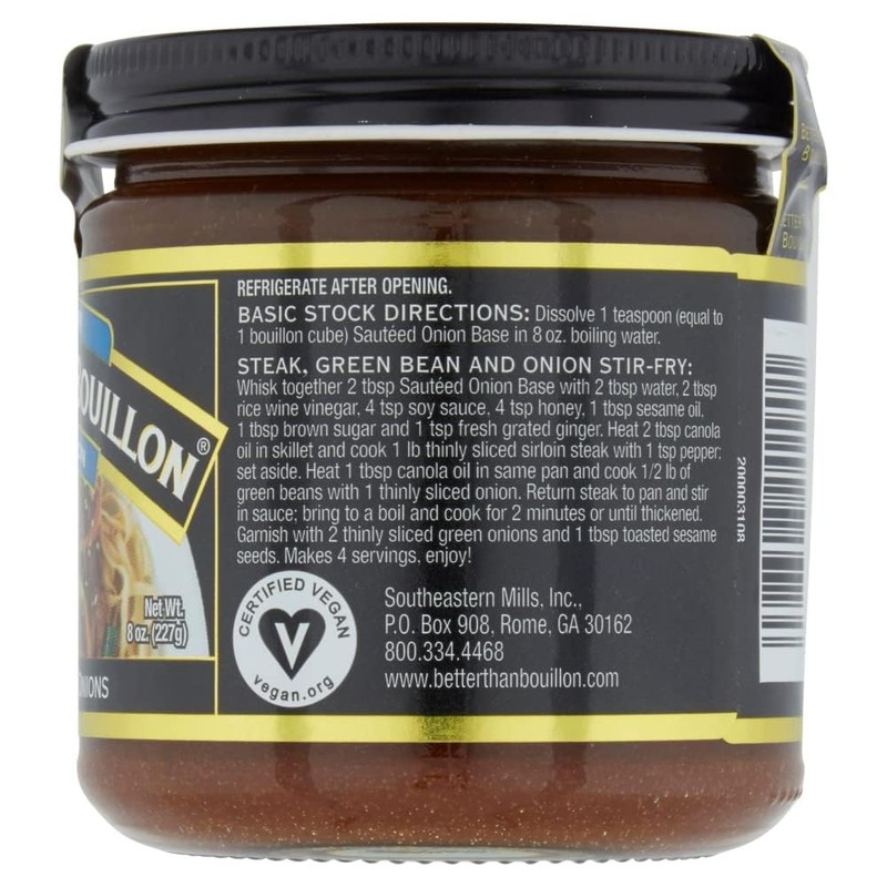 Better Than Bouillon Beef Base + Sauteed Onion Base (Variety