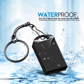 Chauuxee Super Mini USB Flash Drives Memory Sticks - Bolígrafo con calcomanía impermeable a prueba de polvo a prueba de golpes (32 GB negro)