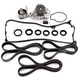 ASAPE Timing Belt Kit Compatible with 14400-PMM-A02 14520-PLC-335 2001-2005 for Civic Premium Timing Belt Component Kit