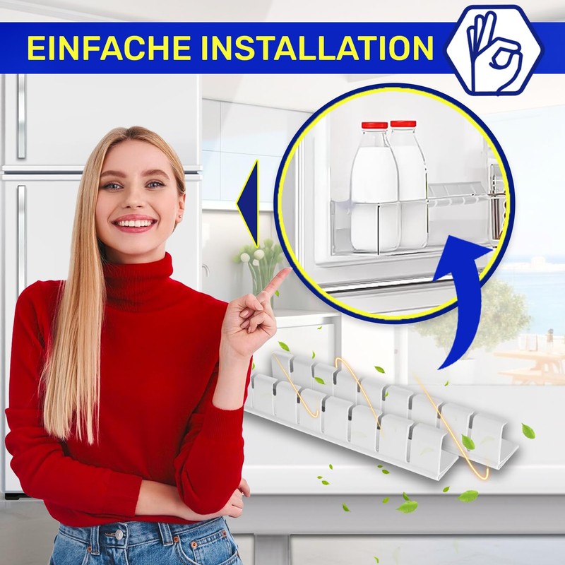 Bottle Holder for Bottle Shelf on Fridge Door with Original