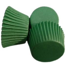 Scrumptious Greaseproof 65 GSM Holly Green Cupcake Cases, Set of 24