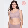SOFT INTENTION Women's Seamless Bra Wireless Bra Full Coverage Push