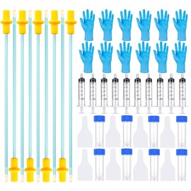 ROPUKEY 20 Set AI Artificial Insemination Dog Breeding Kit, Dog Ai Breeding Kit, Insemination kit for Dogs, Pet Breeding Supplies for Large Breeds（15.7 inch）