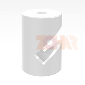 ZOHAR Pack of 2 Wall and Ceiling Pins White for Textile Cable Ceiling Mounting Monkey Swing Surface-Mounted Cable Holder for Lamp DIY with Screws and Dowels