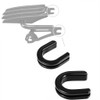 Motorcycle Sissy Bar Luggage Rack Side Plate Mounting Bracket Grommet