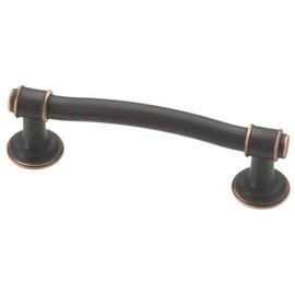 Franklin Brass Nautical (1-Pack) Cabinet Handles 3" Hole Center Cottage Pulls | Bronze with Copper Hardware Kitchen Door, Drawers, Dressers, Furniture P18639V-VBC-C