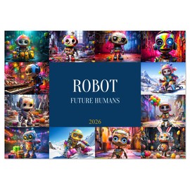 Robots - Future Humans (Monthly Wall Calendar 2026 11.7" x 16.5" (open)), CALVENDO 14 Month Calendar
