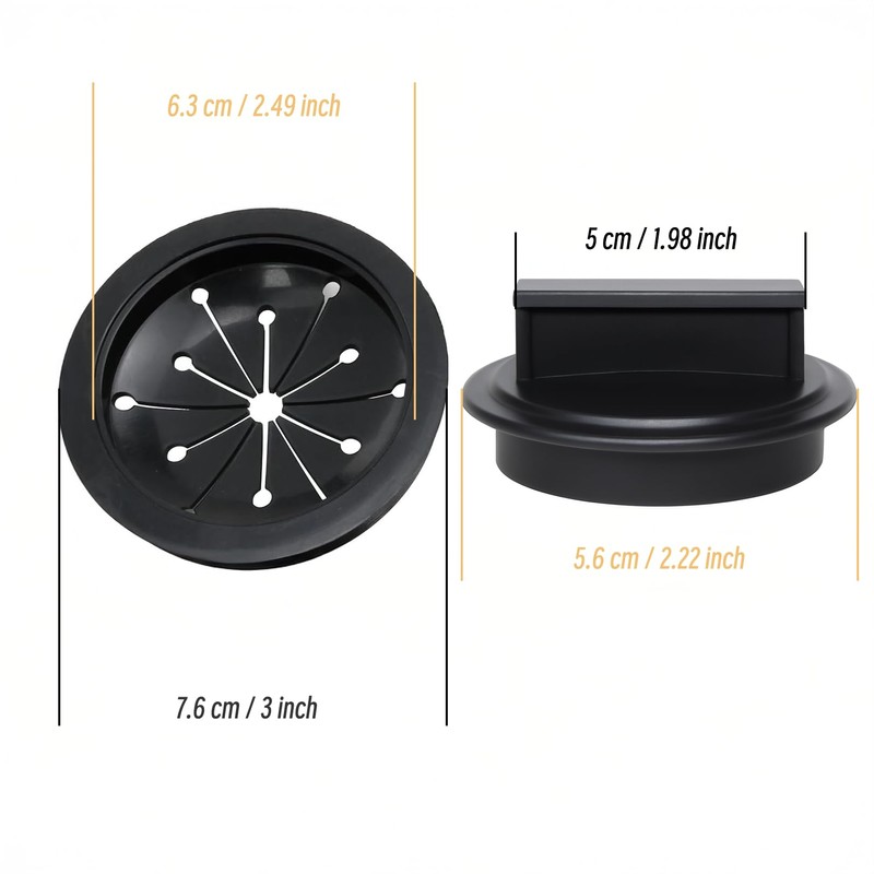 3 Pcs Garbage Disposal Splash Guard Set – Includes 2