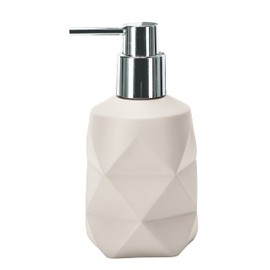 Kleine Wolke Soap Dispenser, Resin, Raffia, Länge 8 x Breite 8 x Höhe 17 cm