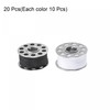 sourcing map Pack of 20 Metal Bobbins and Preplayed Sewing