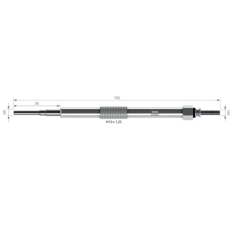 LST 4x glow plug rod glow plug one R50 R53