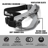 SolidWork Safety Goggles Anti-Fog Clear Lens with Adjustable Elastic Headband.