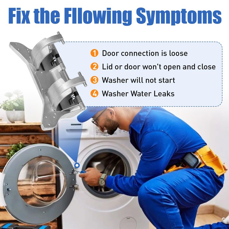 New 4775ER2002A Washer Door Hinge Assembly Fit for LG Kenmore