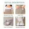 Bailinks Unisex Stripe Apron with Adjustable Straps and two Pockets,