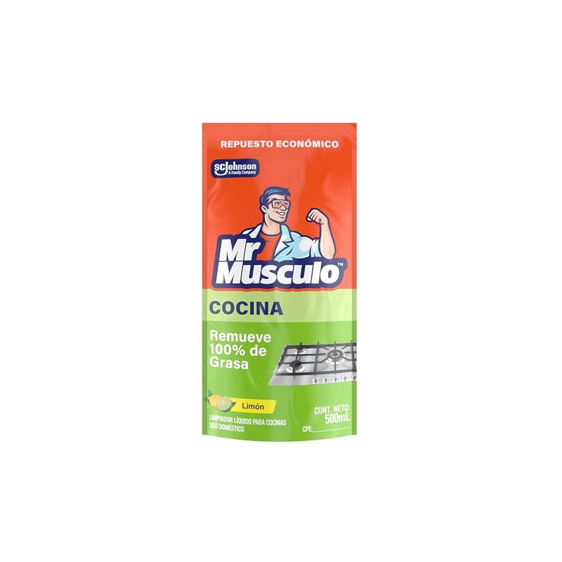 Mr Músculo Limpiador Líquido para Cocinas y Múltiples Superficies, Aroma