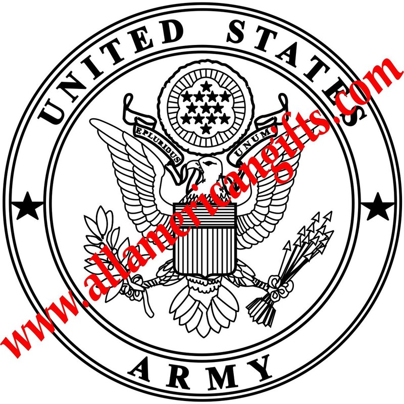 Engraved Military Service 3x5 Flag Display Case - (Army Engraved