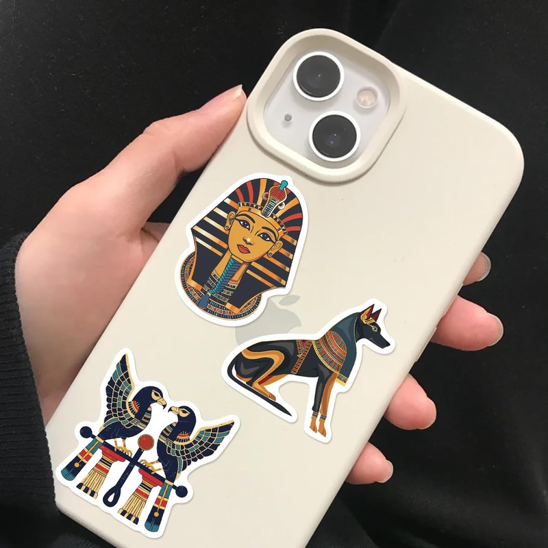 Egyptian History Art Stickers – 50pcs Waterproof Vinyl Ancient Egypt