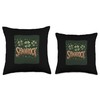Nice Shamrock Plant for Irish Flowers Lovers Throw Pillow