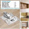 NoBrand 4Pack Cabinet Hinge Repair Plate with 2Pack Full Overlay