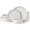 TheTerra Ceramic Dinnerware Sets for 4, 12 Pieces Porcelain Lightweight
