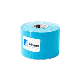 Irisana Sports Tape - Blue - 6.5 x 5 x 6.5 cm - Kinesiology Tape - Neuromuscular Elastic Bandage - Tourmaline - Elastic and Waterproof