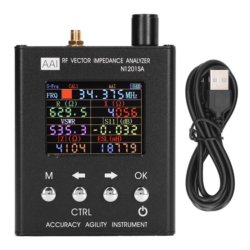 RF Vector Impedance Analyzer 2.4 Inch Screen ANT SWR Antenna