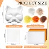 Seenelling 19 Pcs DIY Therian Mask Kit Blank Cat Mask
