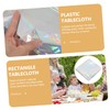 Vaguelly 3 pcs Iridescent Rectangle Tablecloths Rainbow Table Covers for