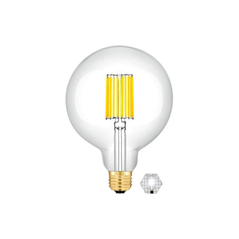 OMAYKEY 10W Dimmable G125 (G40 Replacement) Large LED Globe Bulb