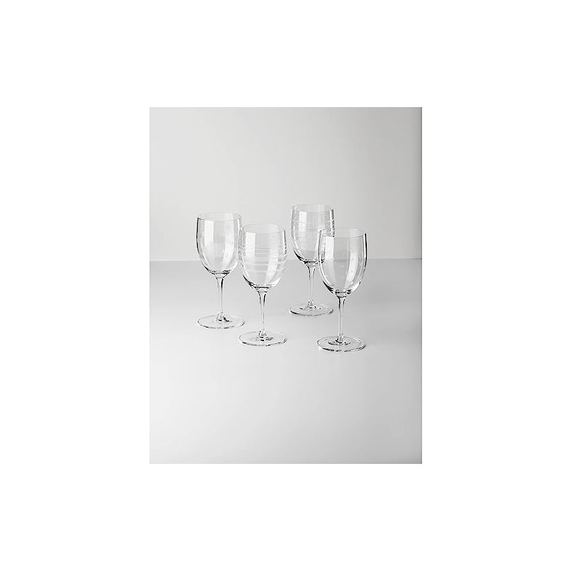 Oneida Mingle Wine Glasses, Set of 4, 4 Count, Clear