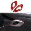 Korlot Red Carbon Fiber Interior Door Handle Cover Trim Accessories