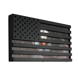 J JACKCUBE DESIGN America Flag Wall Art with Eagle Print Wall Decor for Living Room, Office, Indoor Metal Wall Decor - MK962-2B (Eagle,24 X 12.5 X 1.4 inch)