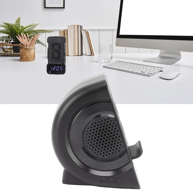 3 in 1 Bluetooth Speaker PC ABS Alarm Clock with