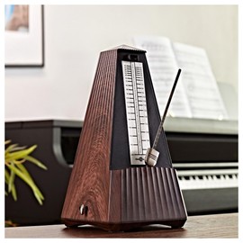 Mechanical Metronome with Thermo-Hygrometer by Gear4music