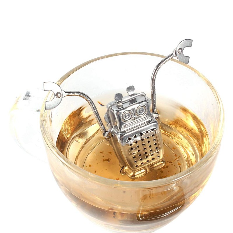 Tea Infusion, Stainless Steel Mini Robot Tea Maker Loose Tea