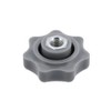 Simson KR51, SR4, SR50, SR80 Star Grip Nut M6 Grey